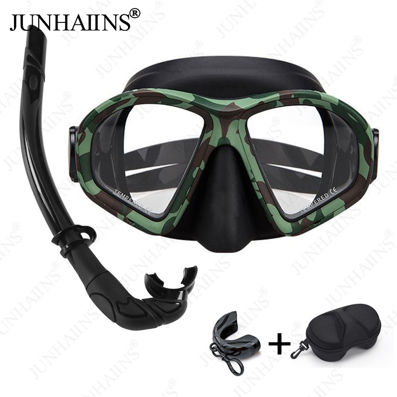 Freediving Mask Set - 【Multi-Colour】Professional Low Volume Diving Mask Tempered