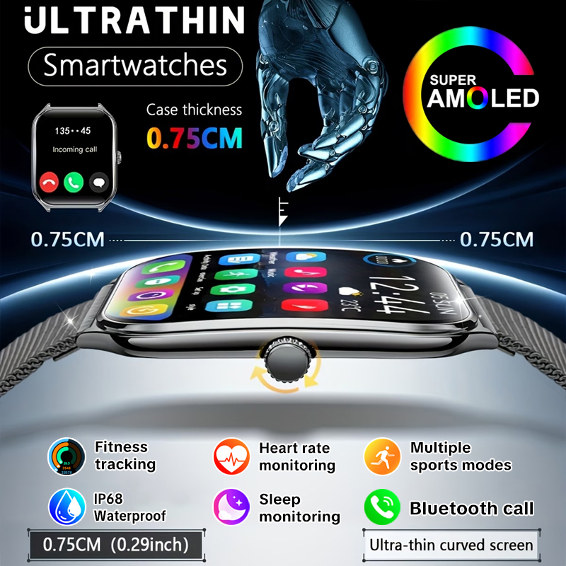 Aquatic Sports Performance - New Ultra Thin Smart Watch Men