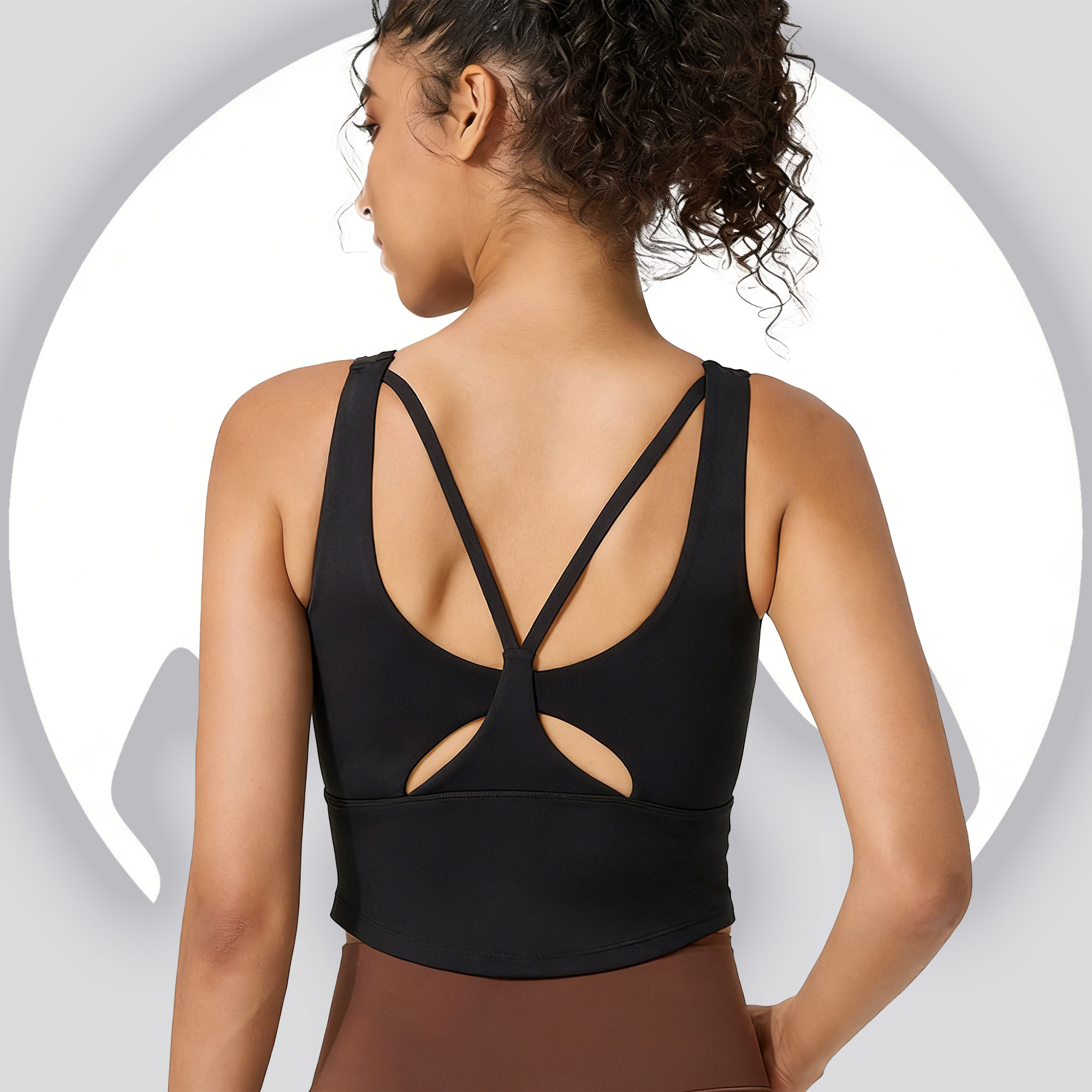 Aquatic Sports Bra - Women's Fixed Cup Yoga Sports Bra