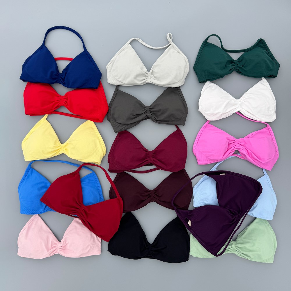 Strappy Bra Gym Top Women High - Aquatic Sports Bra ulasan dan harga