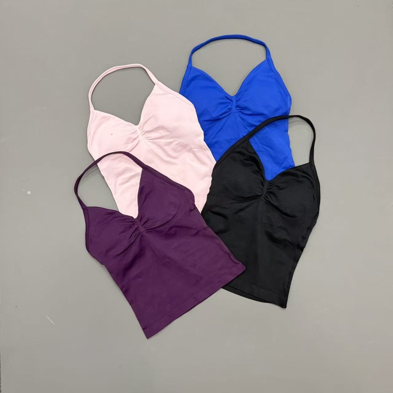 Gym Women Sports Tank Top Seam - Aquatic Sports Bra ulasan dan harga