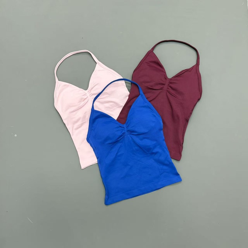 Gym Women Sports Tank Top Seam - Aquatic Sports Bra ulasan dan harga