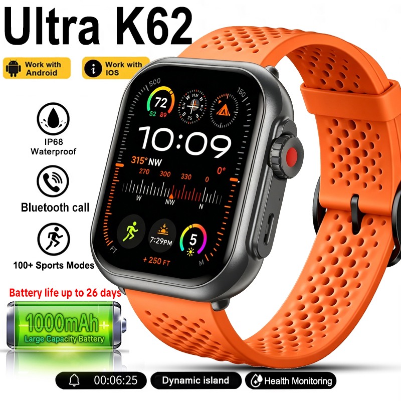 New Watch Ultra K62 Smartwatch - Aquatic Sports Performance ulasan dan harga