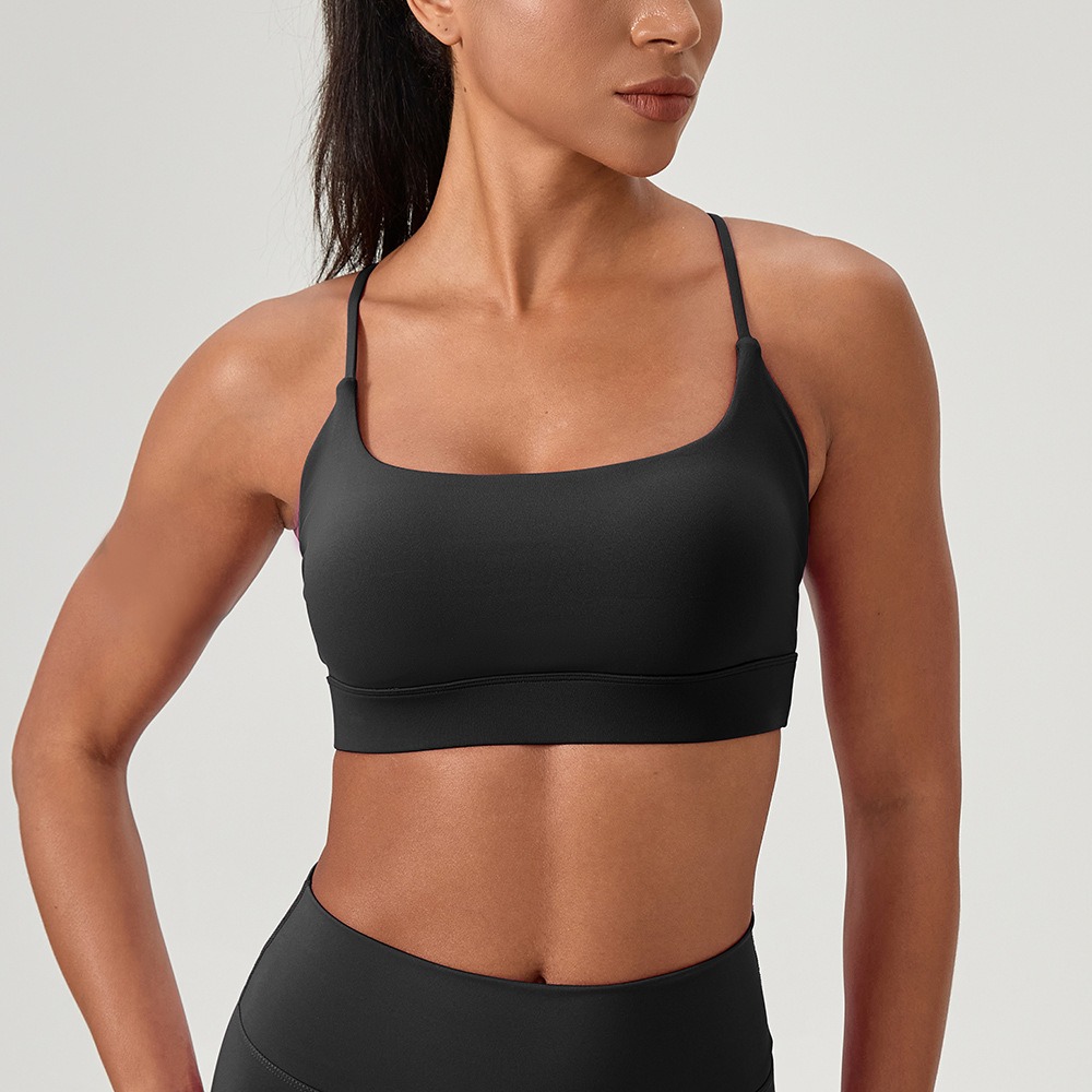 Women's Sexy Yoga Bra Cross St - Aquatic Sports Bra ulasan dan harga
