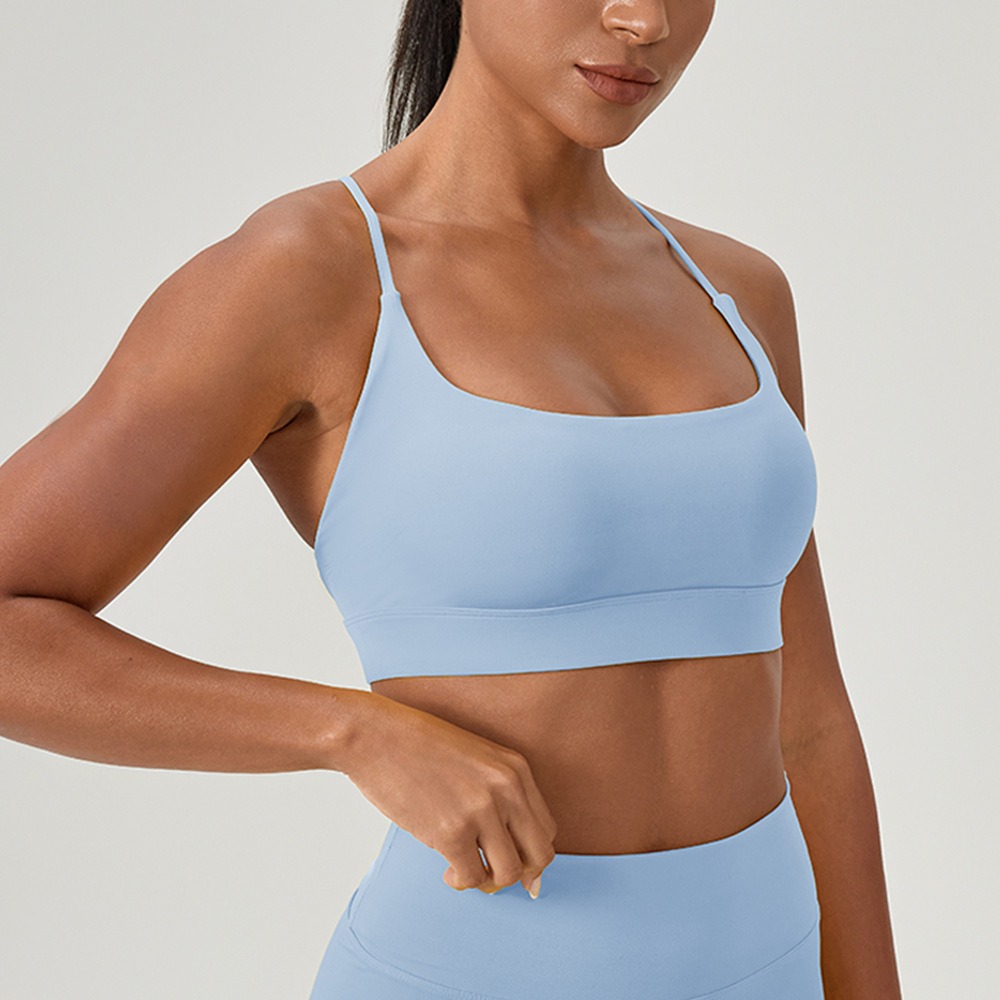 Women's Sexy Yoga Bra Cross St - Aquatic Sports Bra ulasan dan harga