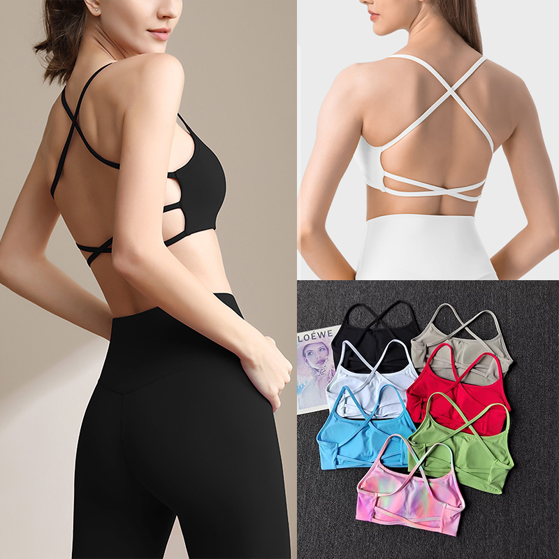 Colorful Strappy Sports Bra wi - Aquatic Sports Bra ulasan dan harga