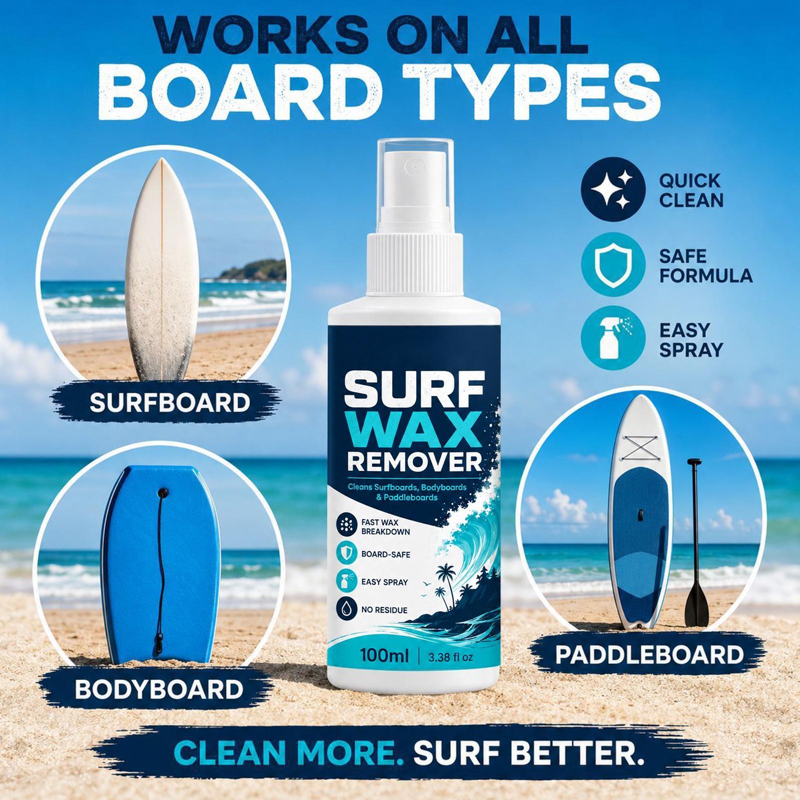 Surf Wax Cleaner Portable Eco- - Surfboard Wax Tropical ulasan dan harga