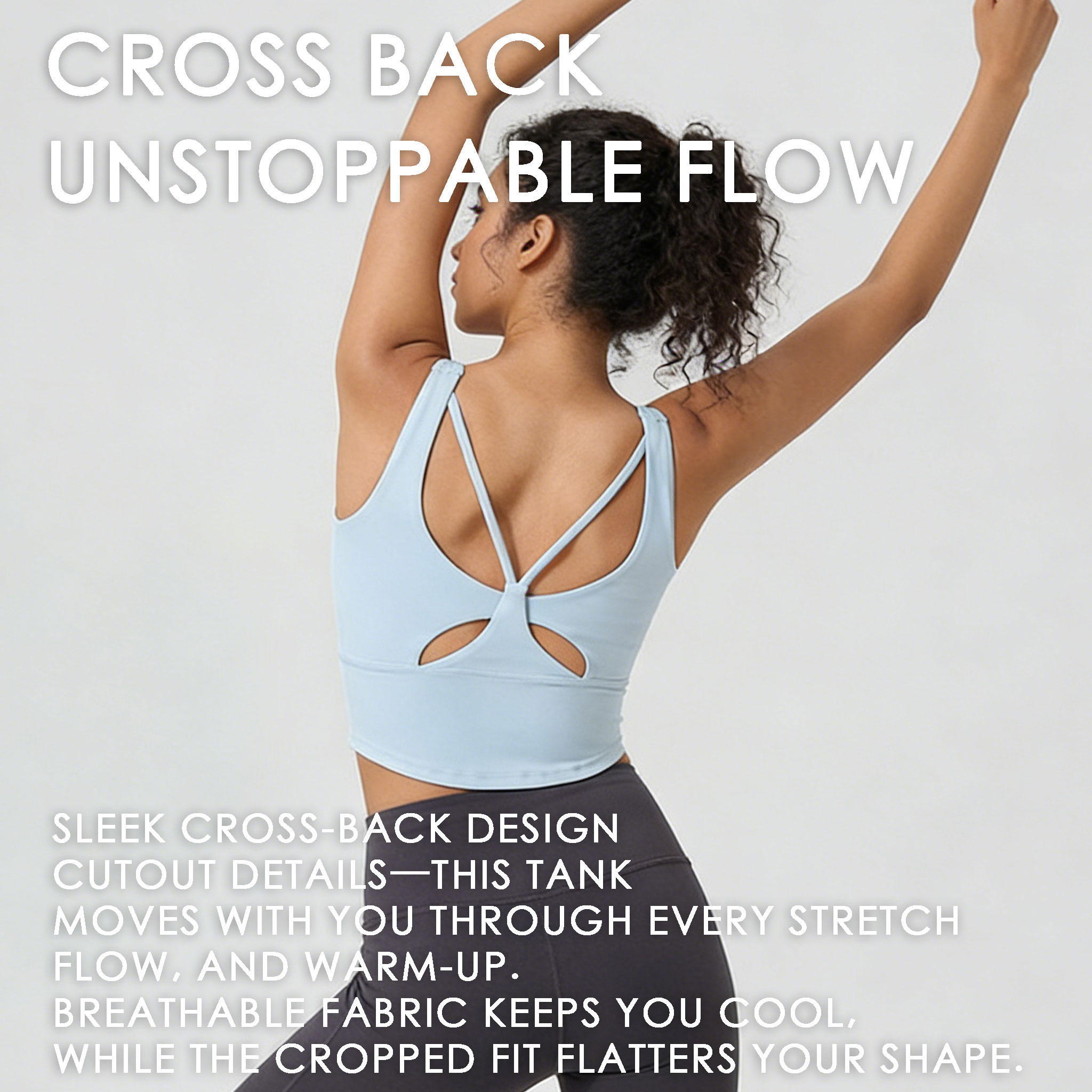 Women's Fixed Cup Yoga Sports  - Aquatic Sports Bra ulasan dan harga