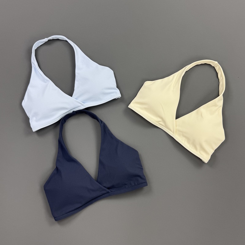 Gym Top Women Halter Neck Spor - Aquatic Sports Bra ulasan dan harga