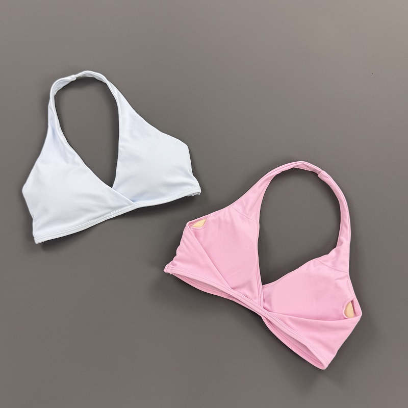 Gym Top Women Halter Neck Spor - Aquatic Sports Bra ulasan dan harga